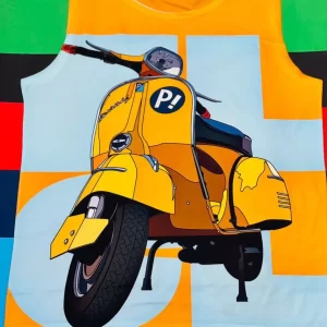 رکابی طرح موتور سیکلت زرد